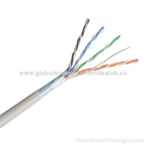 24AWG LAN/Networking Cat5e FTP Cable with 4 Pairs and 9.0mm PE Dielectric